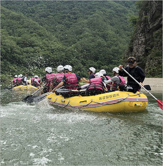 [동강래프팅] 동강힐링캠프 산악모터...